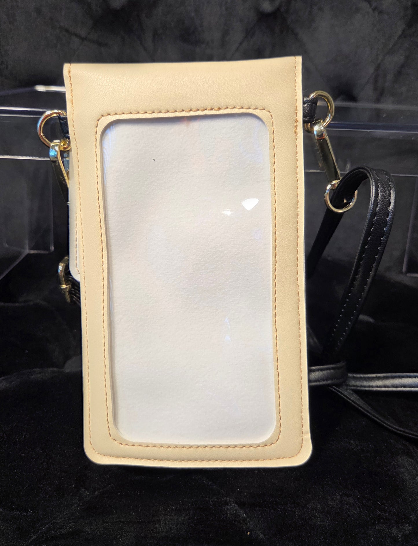 Game Day Cheer Crossbody Phone Holder – Black & Gold Edition Steeler Inspired