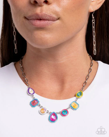 Classy Character Blue Necklace