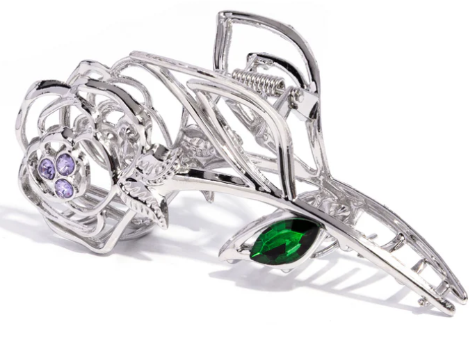 MODEL ROSE PURPLE CLAW CLIP