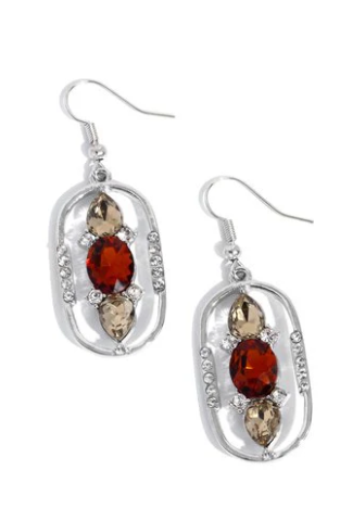 SIT AND STARE BROWN EARRING