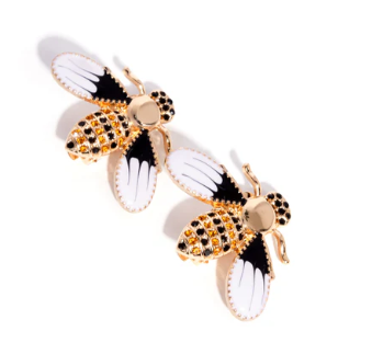 BLISSFUL BEE GOLD CLIP-ON EARRING