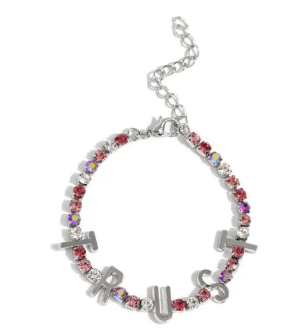 I WILL TRUST IN YOU PINK BRACELET