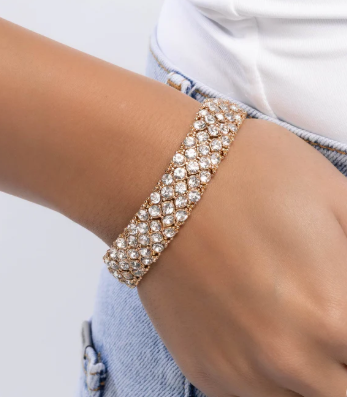 PRISMATIC PERSPECTIVE GOLD BRACELET