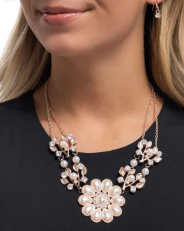 SPROUTING SHIMMER ROSE GOLD NECKLACE