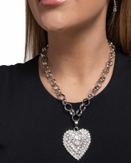 HEARTFELT HAVANA WHITE NECKLACE