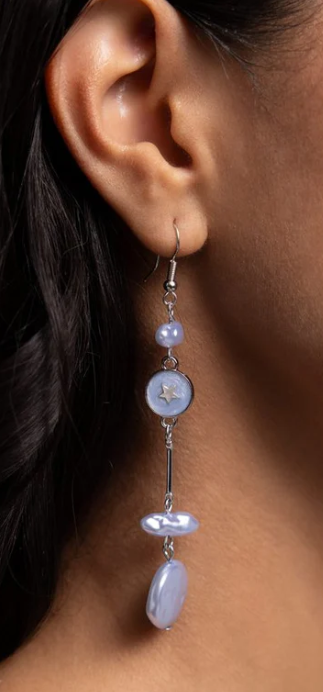 BLISSFUL BALANCE BLUE EARRING