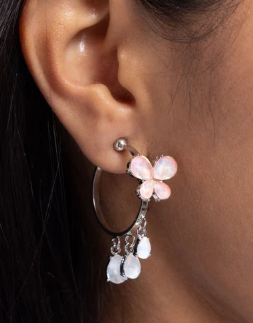 Fairy Fantasy Orange Clip On Earring