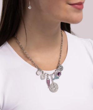 Mismatched Mystery Purple Necklace