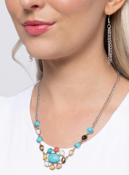 Enigmatic Ease Blue Necklace
