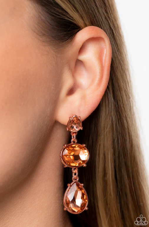Royal Appeal Copper Earrings