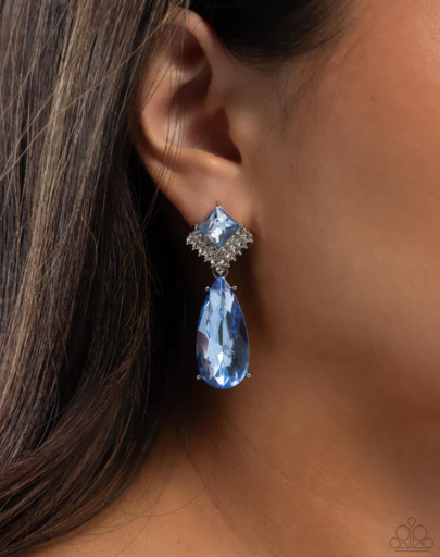 DIAMOND LIFE BLUE POST EARRING