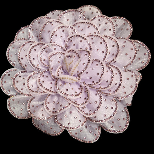 Lavender Flower Brooch Clip