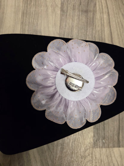 Lavender Flower Brooch Clip
