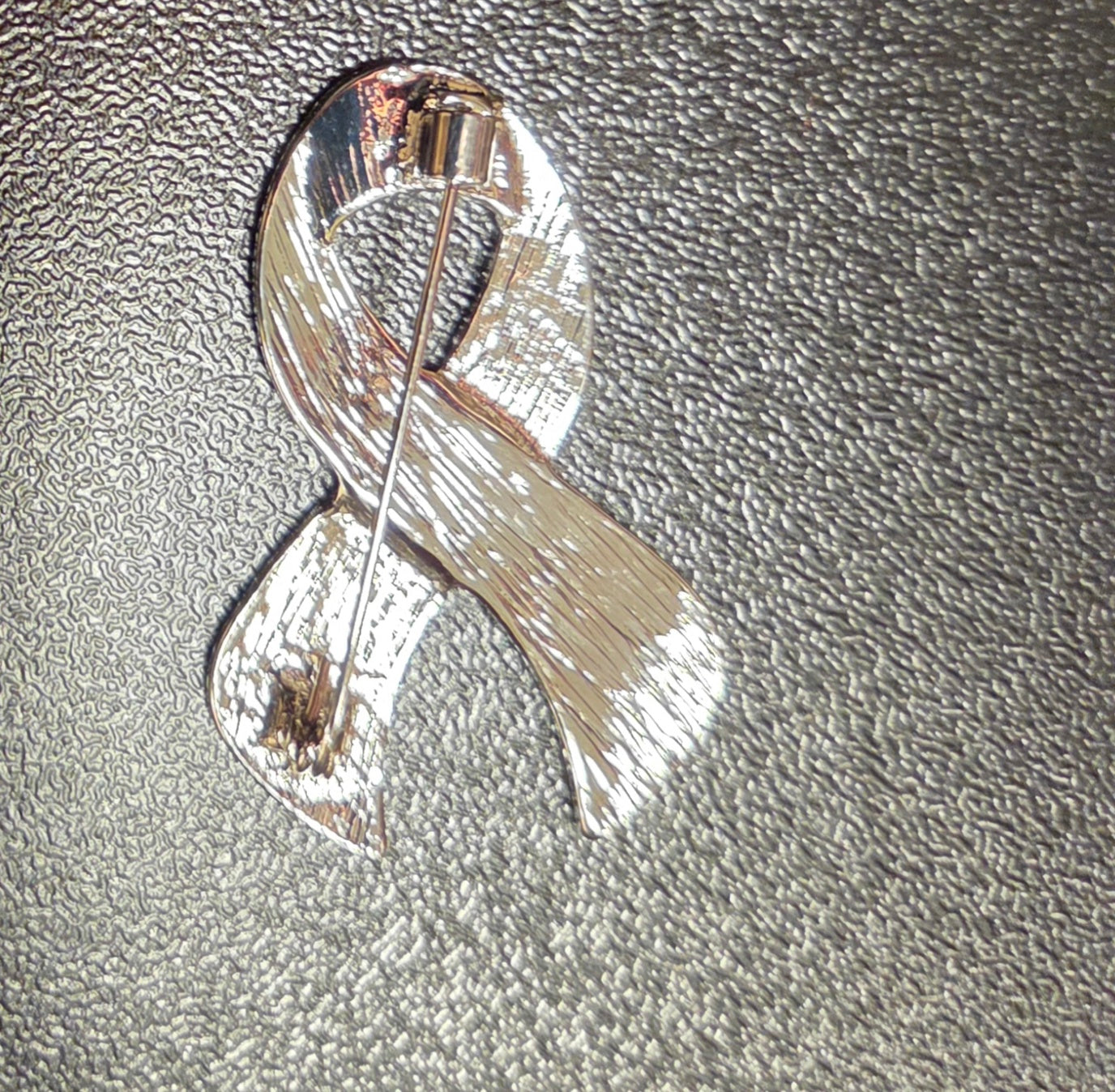 “Still I Rise” Awareness Ribbon Brooch Pin – Pink & Silver