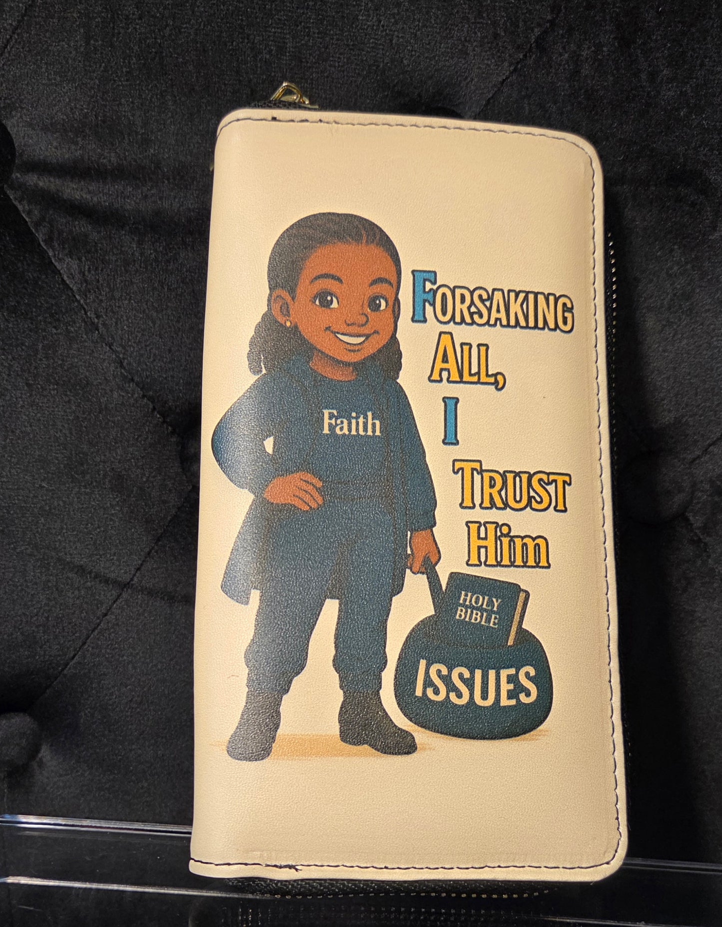 Faith Over Fear 6-Card Wallet – “Forsaking All, I Trust Him” Edition