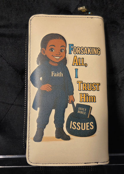 Faith Over Fear 6-Card Wallet – “Forsaking All, I Trust Him” Edition
