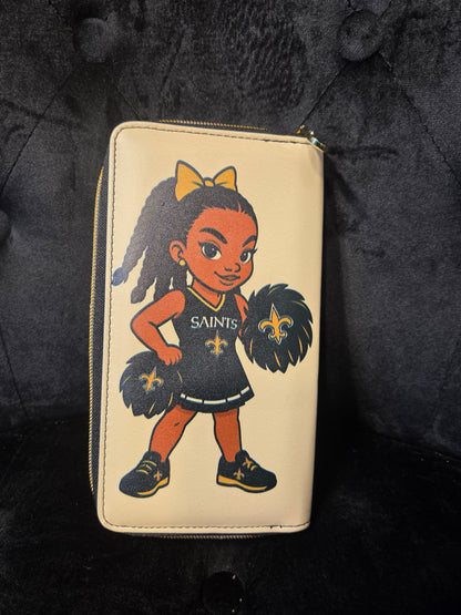 New Orleans Saints Cheerleader   12 Card Wallet