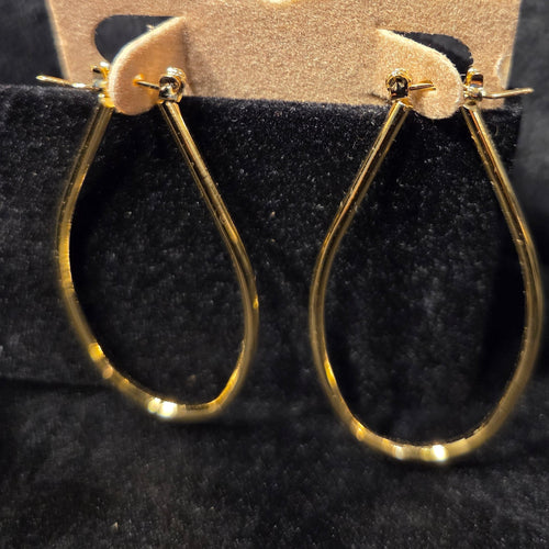 14KT Gold-Filled Teardrop Pin Catch Earrings