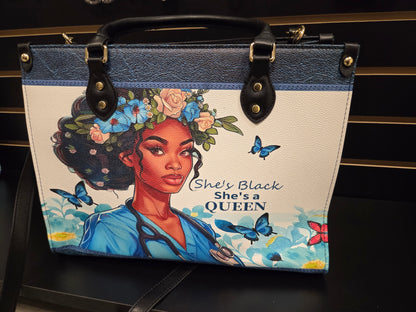 "She’s Black, She’s a Queen" Handbag & Wallet Set