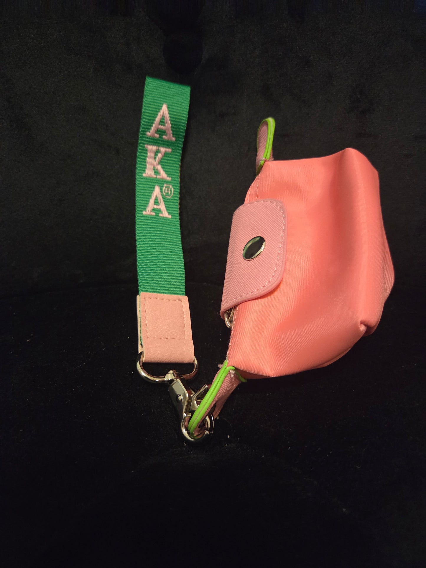 Pink Mini Coin Pouch with AKA Wrist Strap