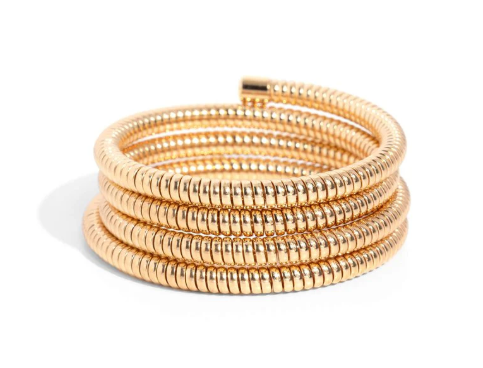 Calmly Coiled Gold Bracelet