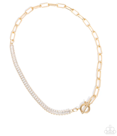 Mismatched Monarchy Gold Necklace