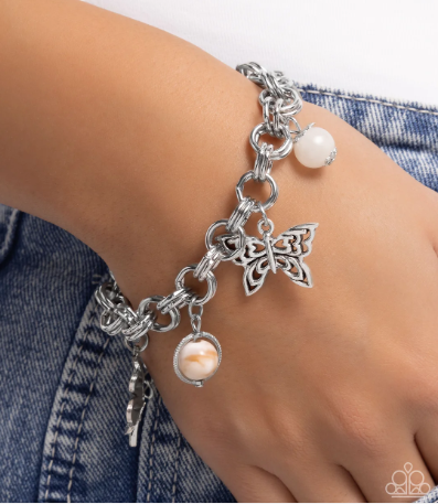 Folklore Frenzy White Bracelet