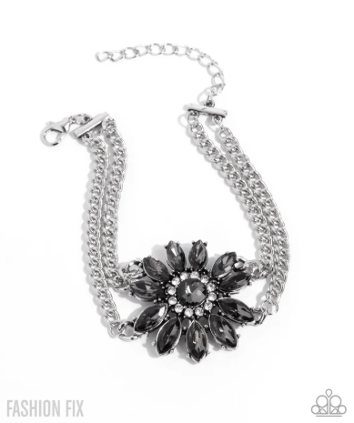 Edge of Elegance Silver Bracelet
