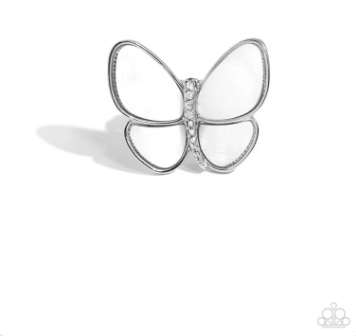 Aerial Admiration White Ring