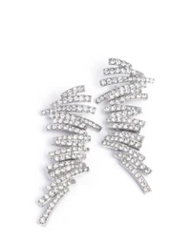 Scattered Surety White Post Earring