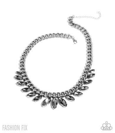 Elegant Exception Silver Necklace