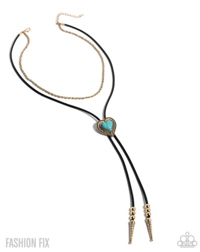 Courting Cowboy Gold Necklace