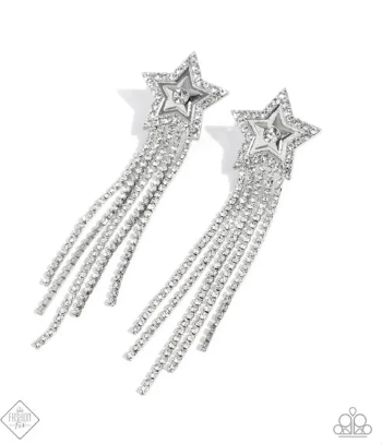 Currently Cosmic White Earring