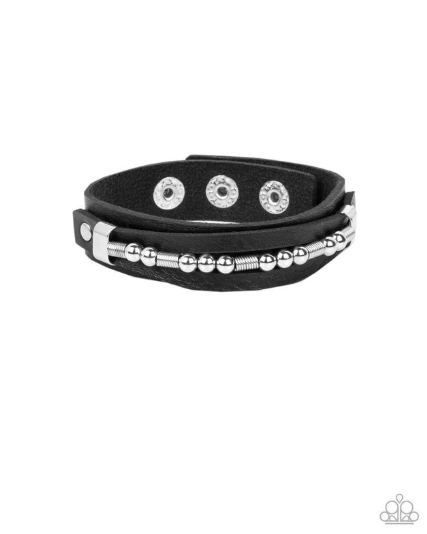 Easy on the Hardware Black Urban Bracelet