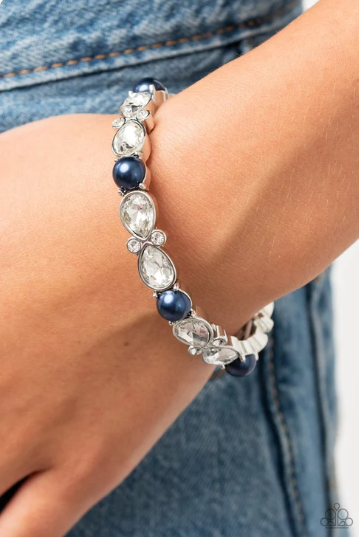 Frosted Finery  Blue Bracelet
