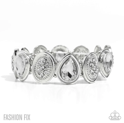 Mesmerizing Memoir White Bracelet