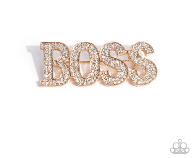 Blingy Boss Gold Brooch