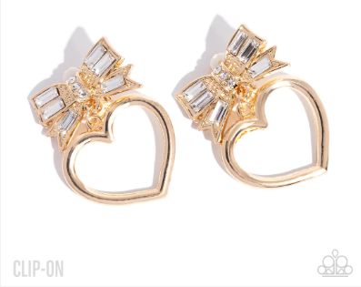 Matchmaking Model Gold Clip-On Earrings