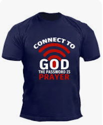 Connect to God Dark Blue T-Shirt
