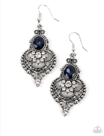 Castle Chateau Blue Earring