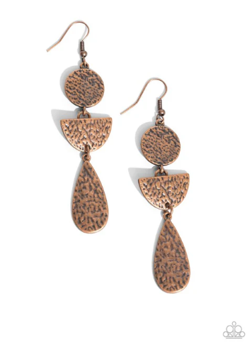 Artisanal Allure Copper Earrings