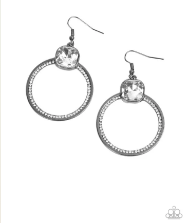 Cheers to Happily Ever After Black Earrings