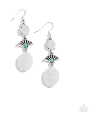 Creative Cascade White Earring
