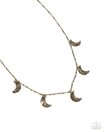 Moon Movement Brass Necklace