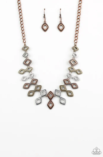 Geocentric Multi Necklace Set