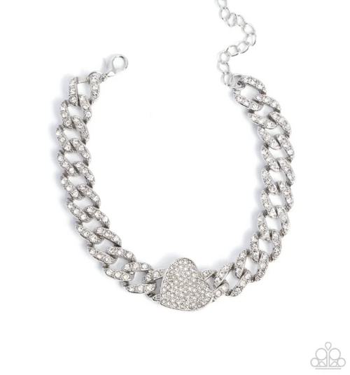 Humane Hearts White Bracelet