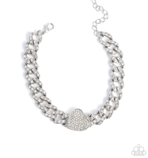 Humane Hearts White Bracelet