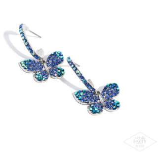 Whimsical Waltz Blue Earrings