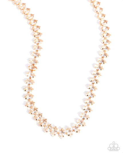 Glittery Genre Gold Necklace
