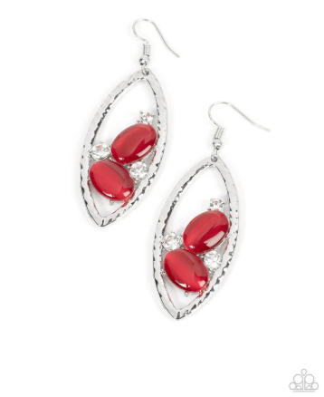 Famously Fashionable Red Earring